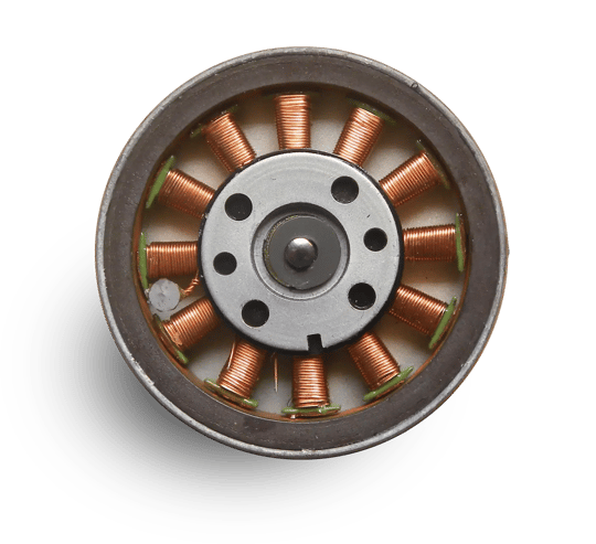 BLDC motor close-up cropped