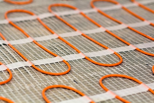 Heating cable for underfloor heating Detail
