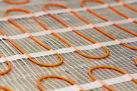 Heating cable for underfloor heating Detail