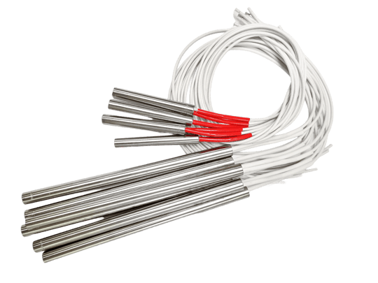 Ceramic heating elements close-up, cropped